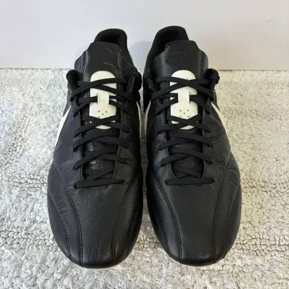 RARE! Nike Premier FG Soccer Cleats Black White Kangaroo Leather Men’s US 14